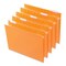 Universal 1/5-Cut Tab, Deluxe Bright Color Hanging File Folders - Letter Size, Orange (25/Box)